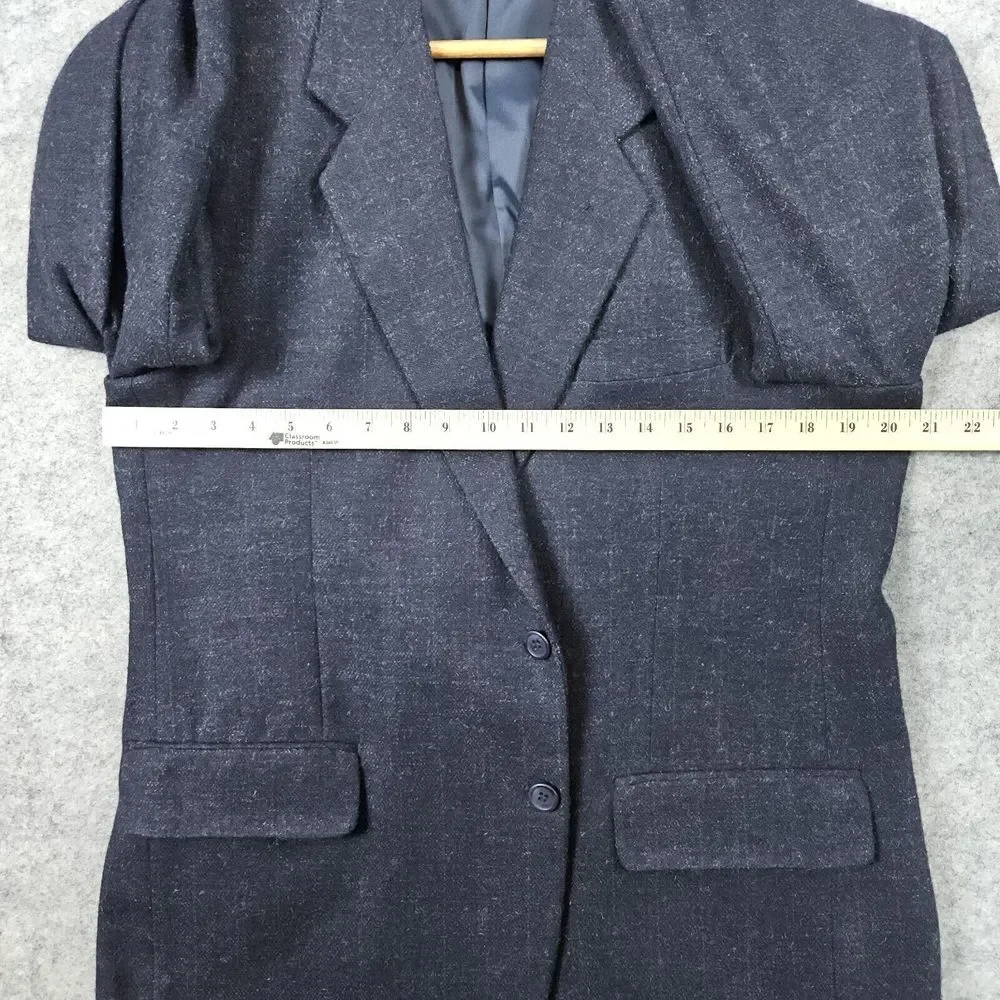 Gino Cappeli Designer Collection Men's Blazer‎ Size R42 Navy Blue Scratchy Wool